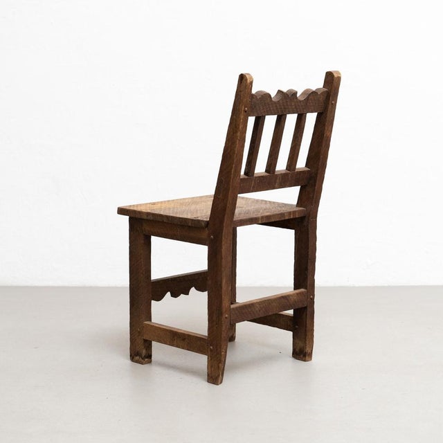 Brown Mid-Century Modern Rationalist Wood Chairs, 1940s, Set of 4 For Sale - Image 8 of 18