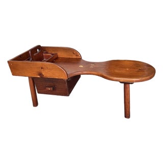 Early 20th Century Handcrafted Cobbler’s Bench Coffee Table For Sale