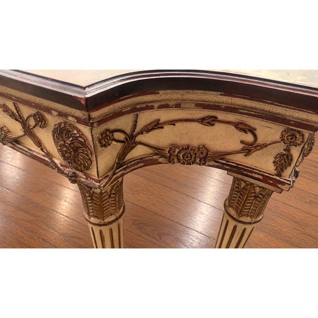 1990s e.j. Victor Attributed Newport Historic Collection Neoclassical Gilt Dining Table For Sale - Image 16 of 17