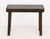 Arts and Crafts Style Hand-Carved Oak Console Table, rectangular top with canted corners on four legs. 24.5" H x 31.25" W...