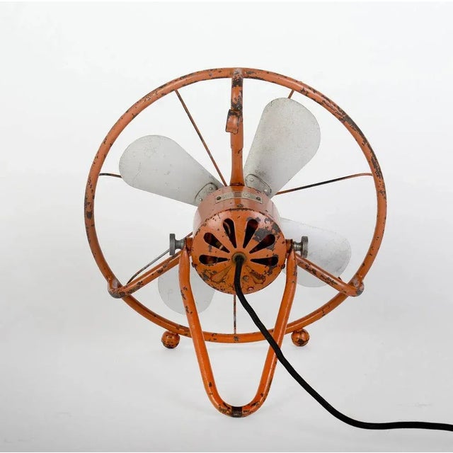 1930s Art Deco Table Fan attributed to Peter Behrens for Aeg Elektro Praga, 1930s For Sale - Image 5 of 10