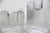 Transparent Pair of Kosta Boda Sweden “Skyline” Fluted Triangular Art Glass Crystal Candleholders Designed by Anna Ehrner For Sale - Image 8 of 11