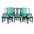 Century Furniture Raymond K Sobota "Chin Hua" for Century Furniture Newly Upholstered Emerald Velvet Dining Chairs - Set of 8 For Sale - Image 4 of 10