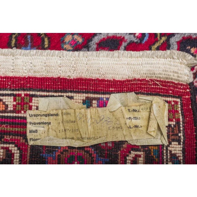 Mid-Century Modern Mid-Century Red Bidjar Rug, 1960s For Sale - Image 3 of 6