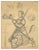 Heinrich Schlitt, German Medieval Costume Studies, 1875, Graphite Drawing For Sale