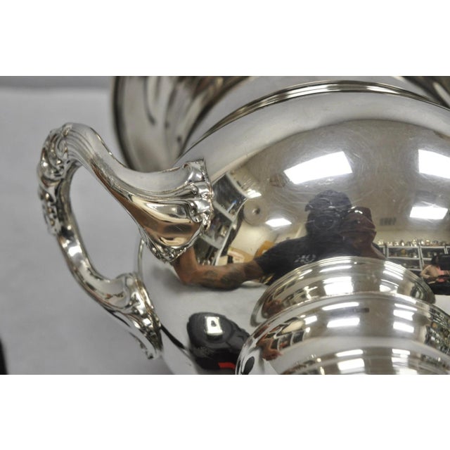 Vintage Victorian Silver Plated Trophy Cup Urn Champagne Wine Chiller Ice Bucket For Sale - Image 15 of 16