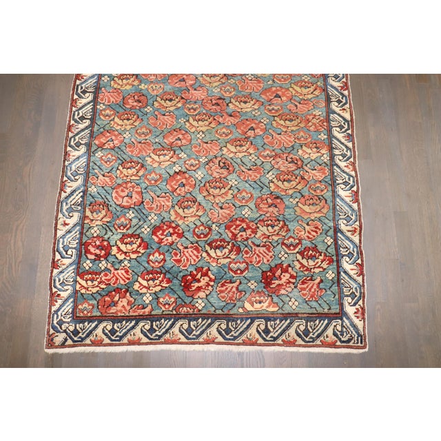 Antique Zabihi Collection Zeychour Green Caucasian Kuba Rug For Sale - Image 4 of 8