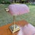 Art Deco CVV Vianne Vintage French Banker's Lamp With Pink Art Glass Shade For Sale - Image 3 of 5