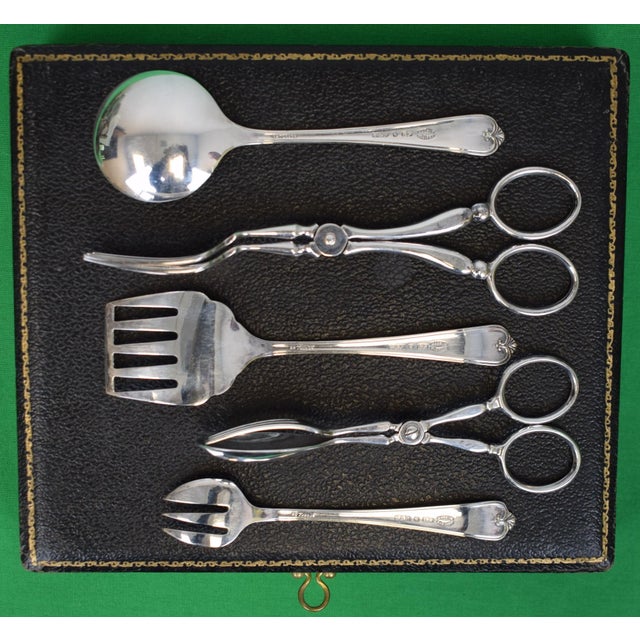 Mid 20th Century Abercrombie & Fitch English 5 Piece Cocktail Barware Box Set For Sale - Image 10 of 12