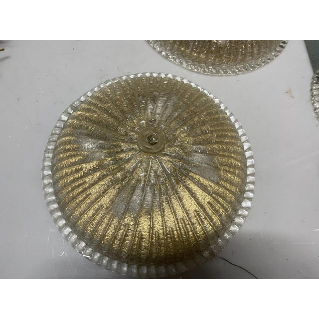 Murano Glass Flush Mounts, 1980s, Set of 2 For Sale - Image 6 of 10