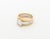 Late 20th Century Vintage Platinum, 18k Gold, and Diamond Ring For Sale - Image 5 of 8