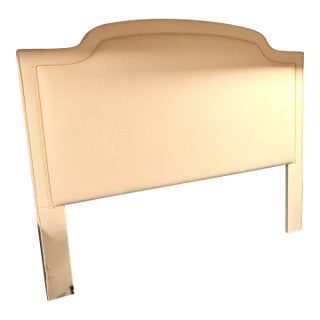 Fully Upholstered King Headboard & Skirt For Sale
