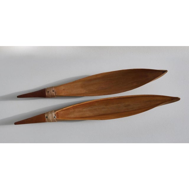Palm Serving Bowls with Teak Handles from Illums Bolighus, Denmark, 1950s, Set of 2 For Sale - Image 6 of 15