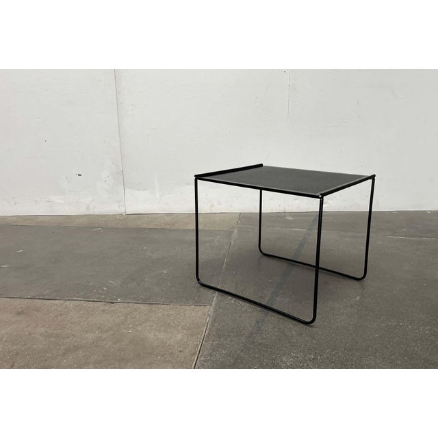 Postmodern Postmodern Perforated Metal Nesting Side Table from Ikea, 1980s For Sale - Image 3 of 18
