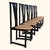 Set of Six BiF Postmodern Black Lacquer Dining Chairs, 1980s For Sale In Los Angeles - Image 6 of 17