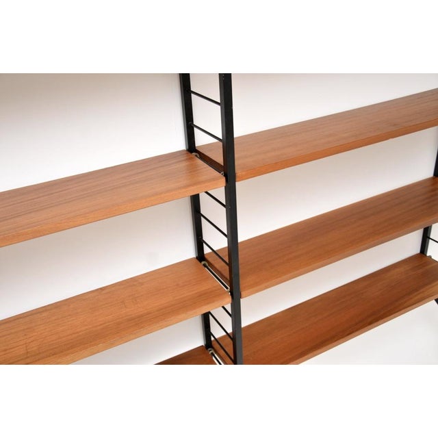 Wood Vintage Teak Ladderax Bookcase Shelving from Staples Cricklewood, 1960 For Sale - Image 7 of 13