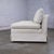 Textile Late 20th Century MCM to Modern Slipper Style Loveseat or Armless Sofa Off White Textured Stripe Upholstery For Sale - Image 7 of 18