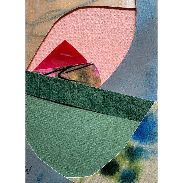 Paper "Into the Sun 1" Original Mixed-Media Collage on Paper by Zac Woodiel For Sale - Image 7 of 9