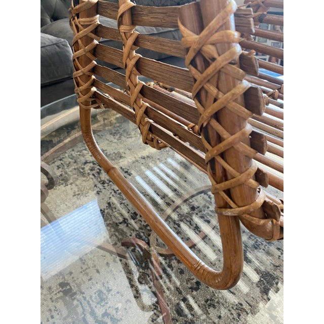 Vintage French Bamboo Magazine Holder For Sale In Austin - Image 6 of 10