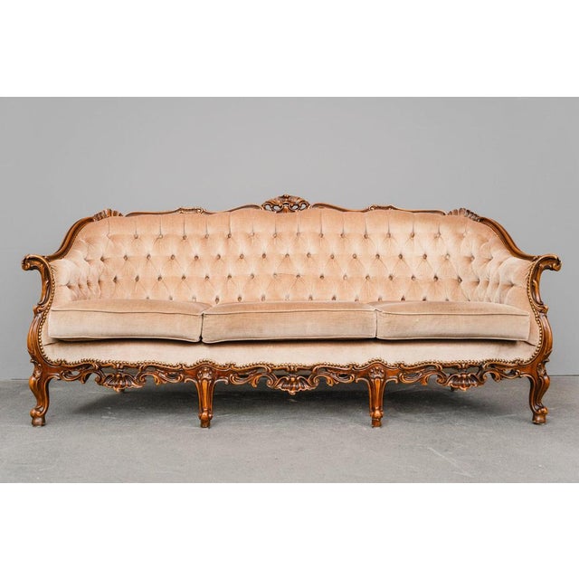 Baroque Style Sofa in Solid Wood, 20th Century For Sale - Image 14 of 18