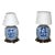 Pair of Vintage Blue & White Ginger Table Lamp For Sale