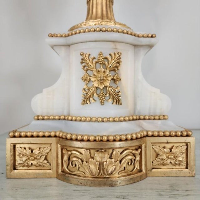 White 19th Century French Raingo Frères Gilt Bronze & Onyx Clock Garniture - 3 Pieces For Sale - Image 8 of 15