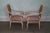 Hollywood Regency Crackle Painted Regency Arm Chairs - Pair For Sale - Image 3 of 10