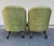 Early 21st Century Vintage Tufted Leather English Slipper Chairs - Set of 2 For Sale - Image 5 of 8