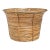 Rattan & Brass Planter / FloorVessel For Sale