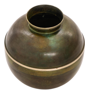 Art Deco Vase in Brass and Bronze from Birka Metall, 1930s