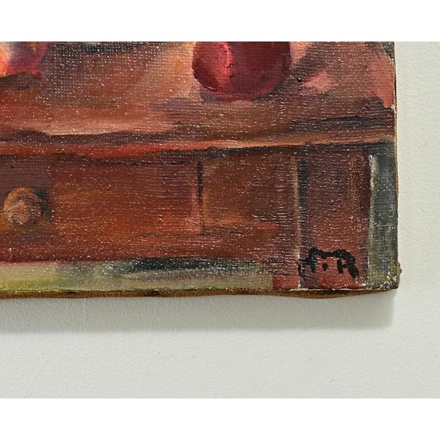 Early 20th Century French Vintage Still Life Painting For Sale - Image 5 of 7