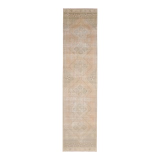 Vintage Turkish Oushak Handmade Wool Cotton Orange Area Rug For Sale