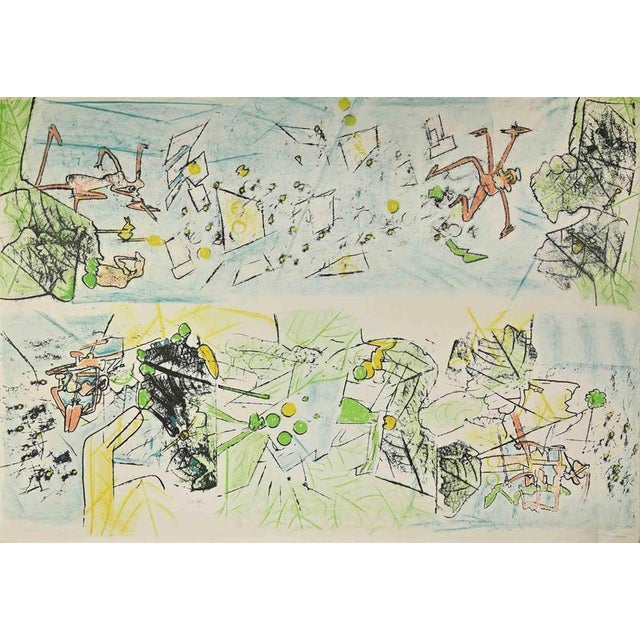 Sebastian Matta, Le Enfe, Edition 6/100, 1970s, Lithograph For Sale