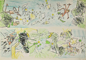 Sebastian Matta, Le Enfe, Edition 6/100, 1970s, Lithograph