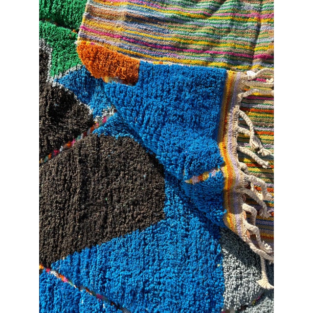 Textile Colorful Moroccan Berber Rug For Sale - Image 7 of 10