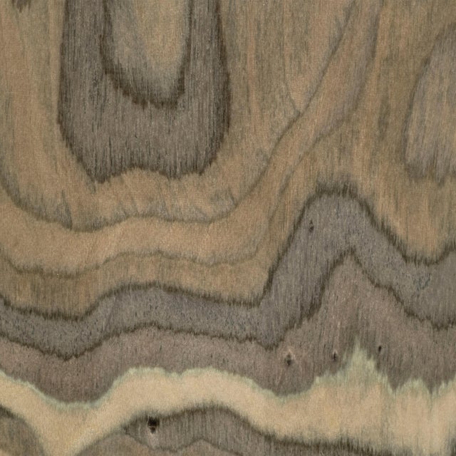 Jamie Young Canyon Table Lamp, Sand Grey Wood Veneer For Sale - Image 4 of 6