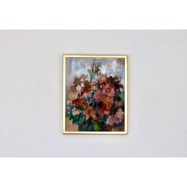 Pia H. Campbell, Bloom, 1950s, Oil on Canvas, Framed For Sale - Image 17 of 17