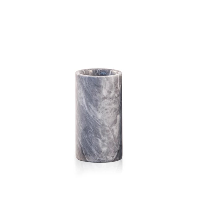Grey Marble Toothbrush Holder from FiammettaV Home Collection For Sale - Image 4 of 4