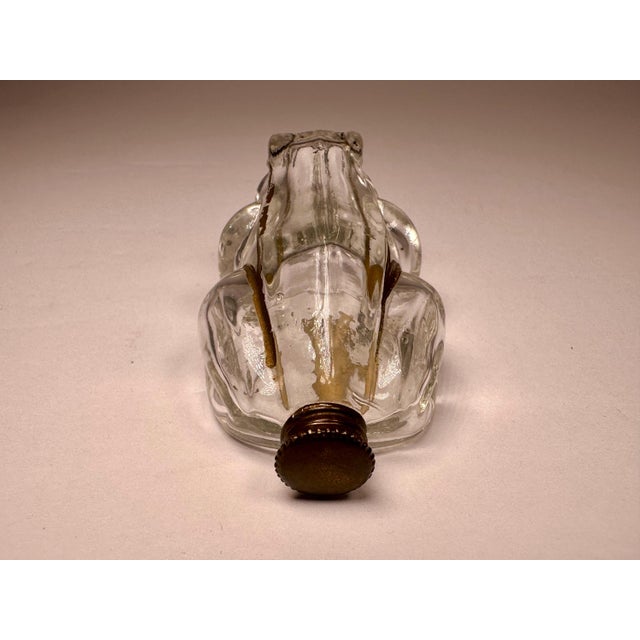 Vintage Frog Figural Glass Perfume Bottle, c. 1930s For Sale - Image 4 of 8