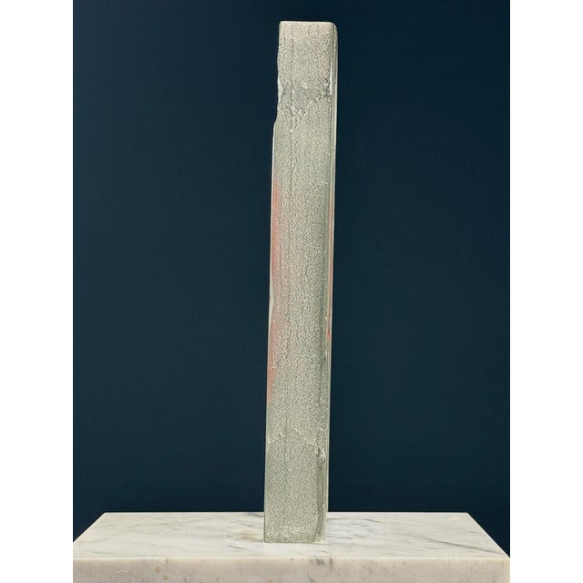 1990s Vintage Abstract Glass Sculpture by Finn Lynggaard For Sale - Image 5 of 8