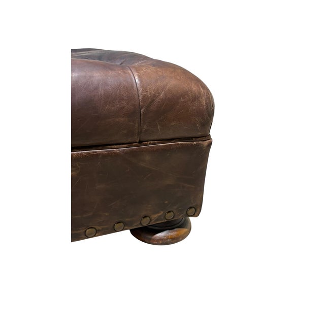 Late 20th Century Ralph Lauren Writer's Chair and Ottoman For Sale In Philadelphia - Image 6 of 8