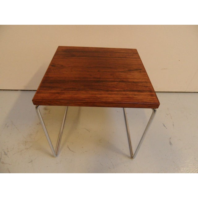 Wood Mid-Century Modern Side Table, 1950s For Sale - Image 7 of 9