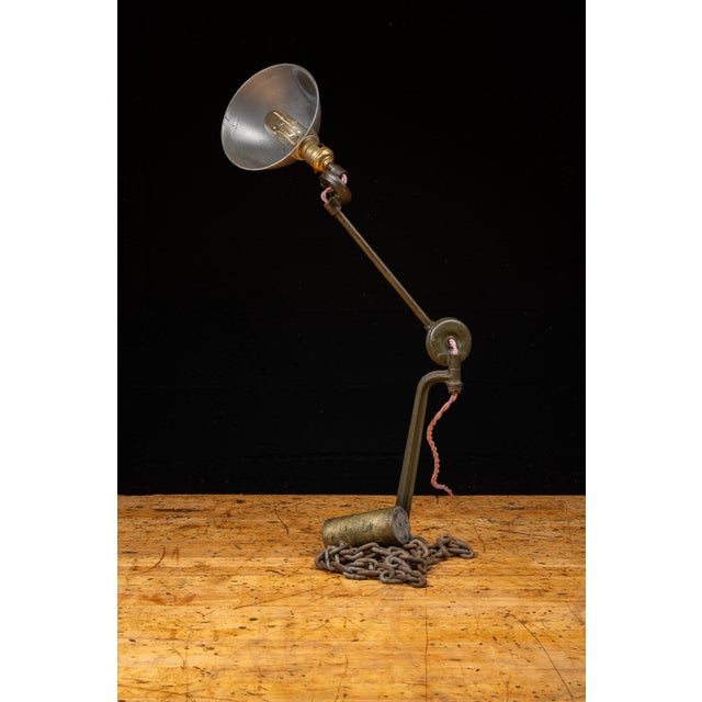 Industrial Vintage Industrial Articulating Table Mount Task Lamp For Sale - Image 3 of 7