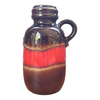 Glazed Terracotta Vase, West Germany, 1970s For Sale