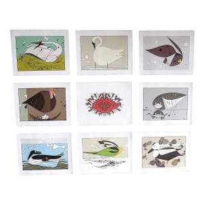 Vintage Charley Harper Modernist Abstracted Bird Lithographs (10.75" X 8.25") - Set of 9