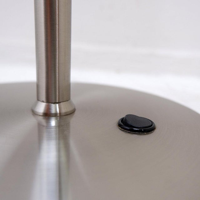 Brushed Steel Table Lamps with Adjustable Rake, Set of 2 For Sale - Image 13 of 16