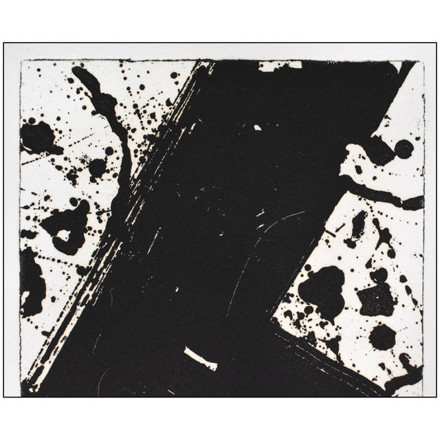Abstract Late 20th Century Totem (1.13:5fe.279) Abstract Black Aquatint Sam Francis For Sale - Image 3 of 6