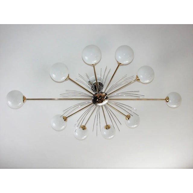 Vintage Chandelier in the style of Stilnovo, 1970s For Sale - Image 6 of 11
