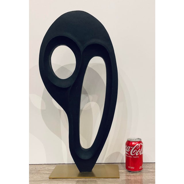 2020s Arteriors Modern Charcoal Ricestone Kenly Sculpture For Sale - Image 5 of 5