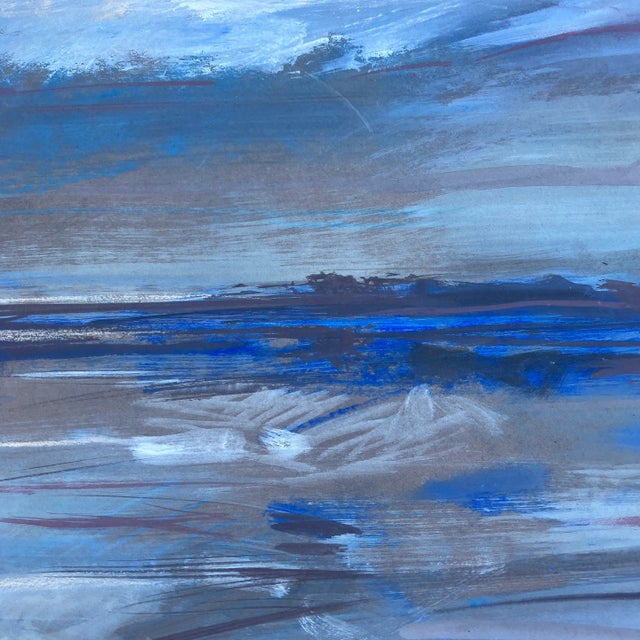Contemporary Contemporary Original Abstract Seascape Painting Signed For Sale - Image 3 of 6